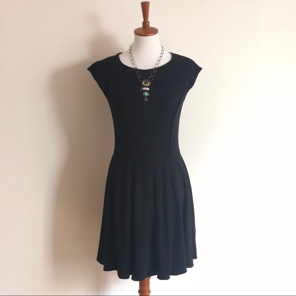 Eliza J Princess Seamed Fit-and-Flare Dress